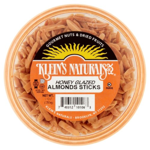 Klein's Naturals Honey Glazed Almonds Sticks, 9 oz