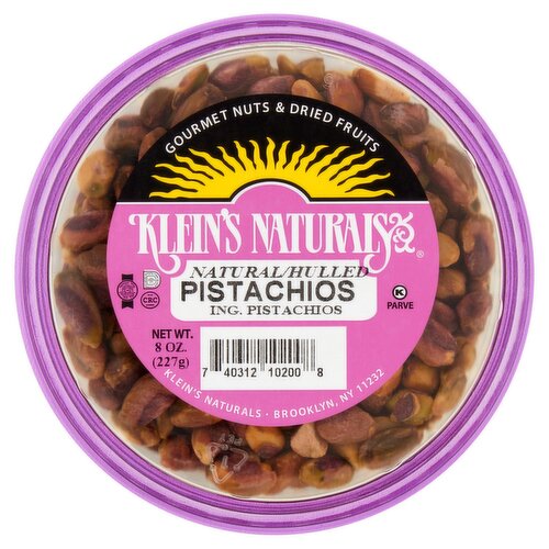 Klein's Naturals Natural, Hulled Pistachios, 8 oz