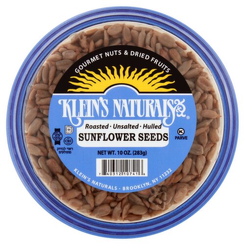 Klein's Naturals Roasted, Unsalted, Hulled Sunflower Seeds, 10 oz