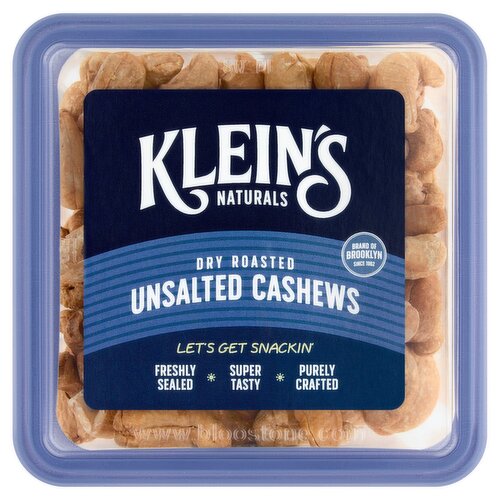 Klelin's Naturals Dry Roasted Unsalted Cashews, 7 oz