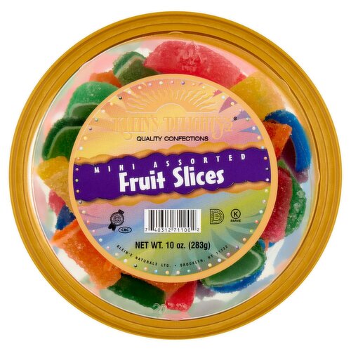 Klein's Delights Mini Assorted Fruit Slices, 10 oz