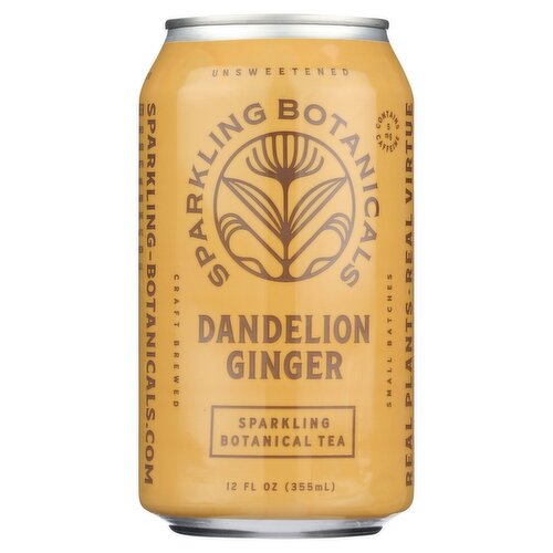 Sparkling Botanicals Dandelion Ginger Sparkling Botanical Tea, 12 fl oz