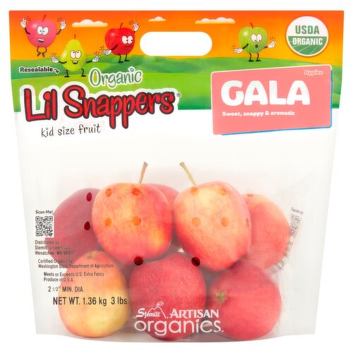 Stemilt Lil Snappers Organic Gala Apples, 3 lbs