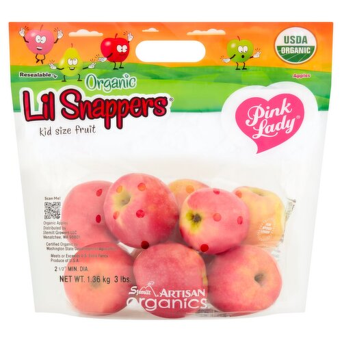 Stemilt Lil Snappers Organic Pink Lady Apples, 3 lbs