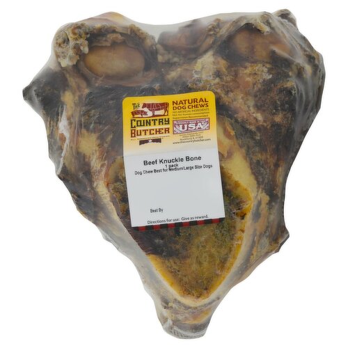 The Country Butcher Beef Knuckle Bone Natural Dog Chews, 9 oz