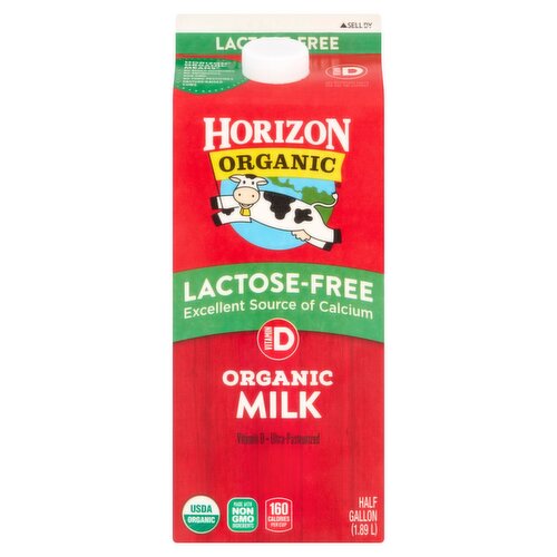 Horizon Organic Lactose-Free Organic Milk, half gallon