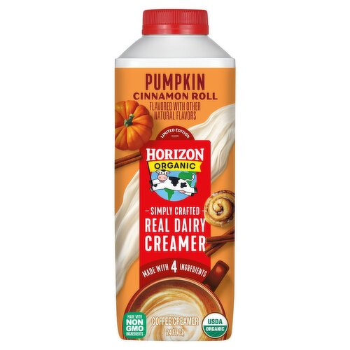 Horizon Organic Pumpkin Cinnamon Roll Coffee Creamer, 24 fl oz