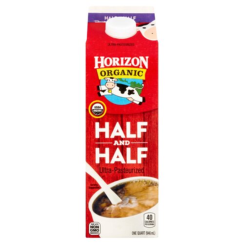 Horizon Organic Half and Half, one quart