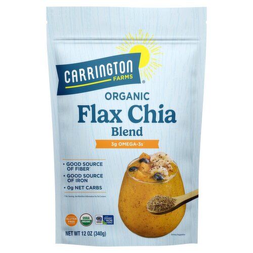 Carrington Farms Organic Flax Chia Blend, 12 oz