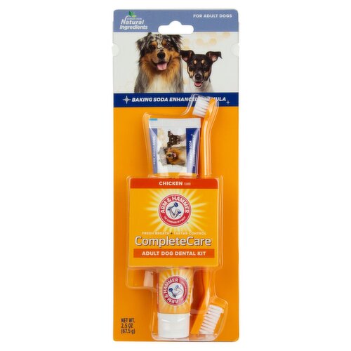 Arm & Hammer CompleteCare Chicken Flavor Adult Dog Dental Kit, 2.5 oz