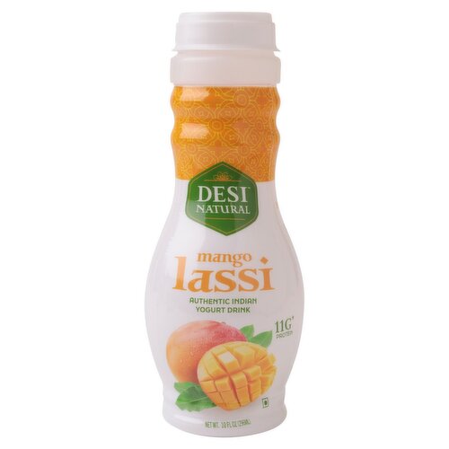 Desi Natural Mango Lassi Yogurt Drink, 10 fl oz