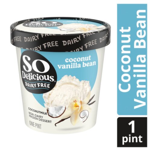 So Delicious Dairy Free Vanilla Bean Coconutmilk Non-Dairy Frozen Dessert, one pint