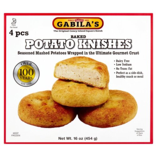 Gabila's Baked Potato Knishes, 4 count, 16 oz