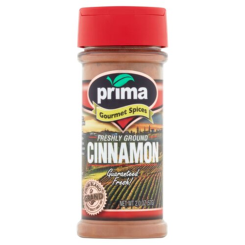 Prima Freshly Ground Cinnamon, 2.0 oz
