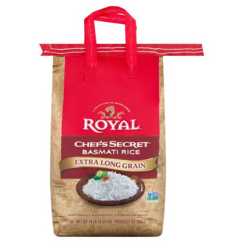 Royal Chef's Secret Extra Long Grain Basmati Rice, 10 lb