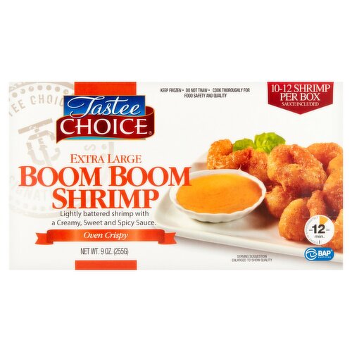 Tastee Choice Oven Crispy Extra Large Boom Boom Shrimp, 10 - 12 count, 9 oz