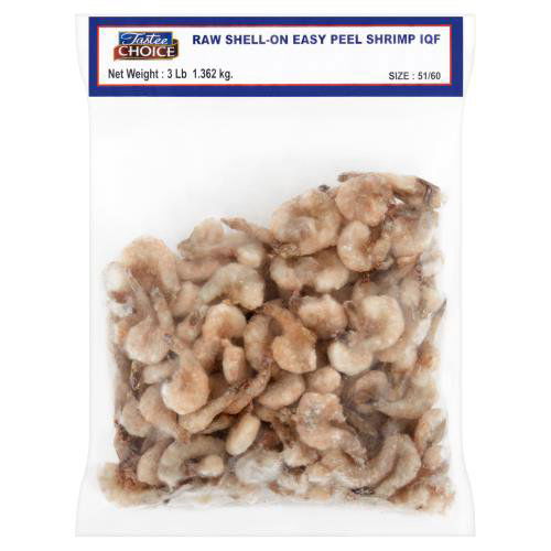 Tastee Choice Raw Shell-On Easy Peel Shrimp, 3 lb