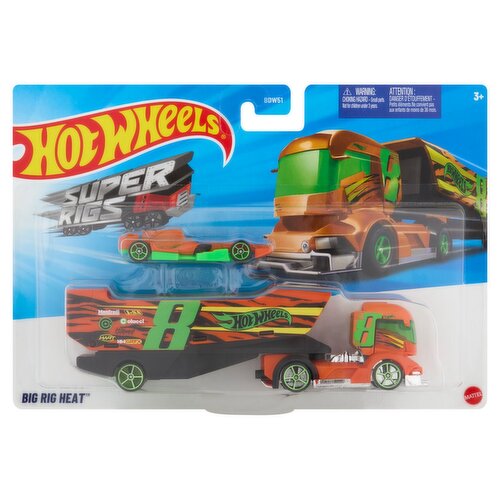Mattel Hot Wheels Super Rigs Big Rig Heat Vehicle, 3+