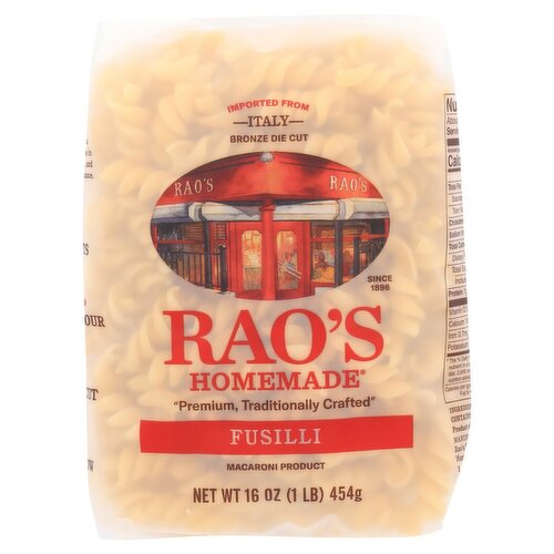 Rao's Fusilli Pasta, 16 oz