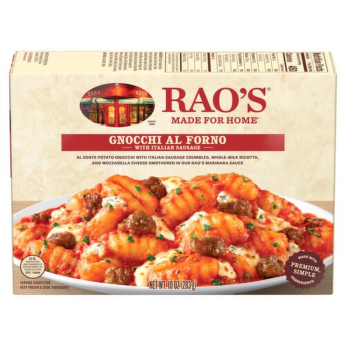 Rao's Made For Home Gnocchi Al Forno with Italian Sausage, 10 oz