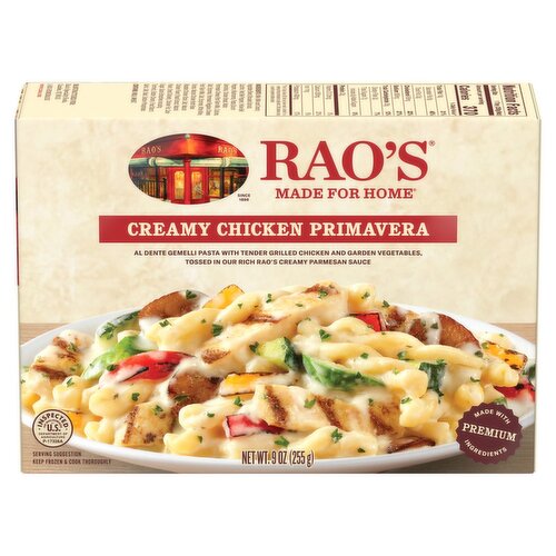 Rao's Made For Home Creamy Chicken Primavera, 9 oz