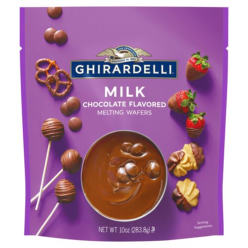 Ghirardelli Milk Chocolate Flavored Melting Wafers, 10 oz