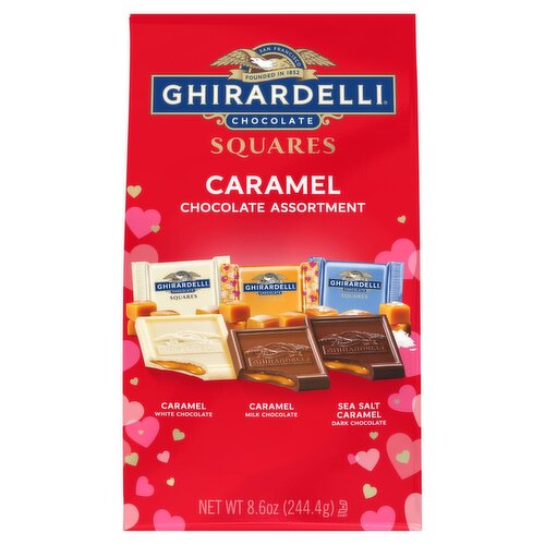 Ghirardelli Chocolate Squares Caramel Chocolate Assortment, 8.6 oz