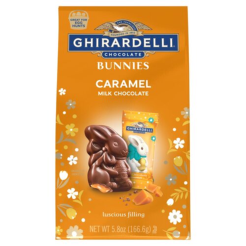 Ghirardelli Chocolate Caramel Milk Chocolate Bunnies, 5.8 oz