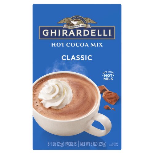 Ghirardelli Classic Hot Cocoa Mix, 1 oz, 8 count