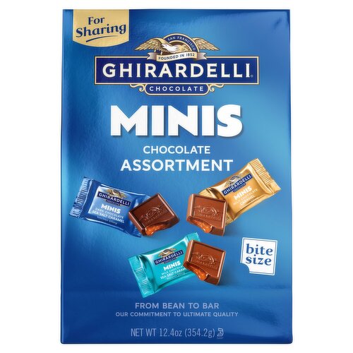 Ghirardelli Minis Bite Size Chocolate Assortment, 12.4 oz