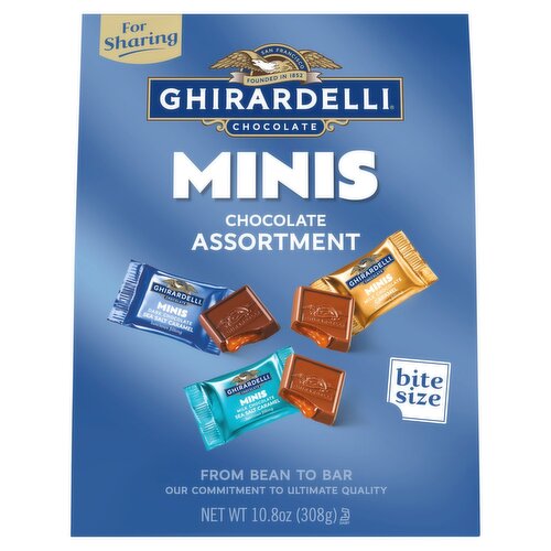 Ghirardelli Chocolate Minis Chocolate Assortment Bite Size, 10.8 oz