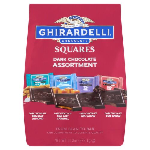 Ghirardelli Chocolate Squares Dark Chocolate Assortment, 11.3 oz