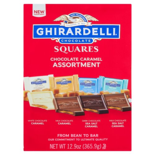Ghirardelli Chocolate Squares Chocolate Caramel Assortment, 12.9 oz