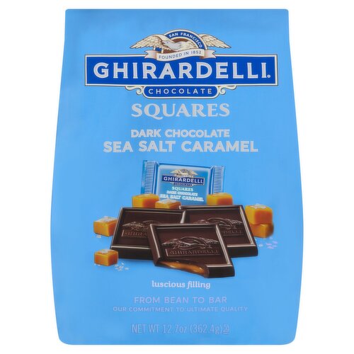 Ghirardelli Chocolate Squares Sea Salt Caramel Dark Chocolate, 12.7 oz