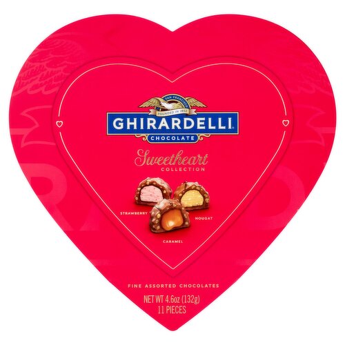 Ghirardelli Chocolate Sweetheart Collection Fine Assorted Chocolates, 11 count, 4.6 oz
