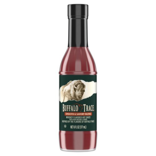 Buffalo Trace Smooth & Savory Blend Whiskey Flavored Hot Sauce, 6 fl oz