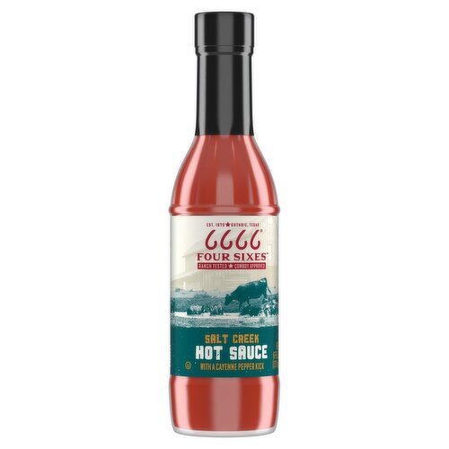 Four Sixes Salt Creek Hot Sauce, 6 oz