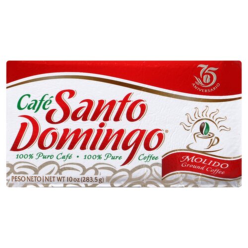 Café Santo Domingo Molido Ground Coffee, 10 oz