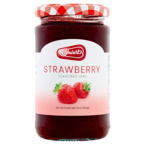 Shwartz Strawberry Flavored Jam, 12 oz