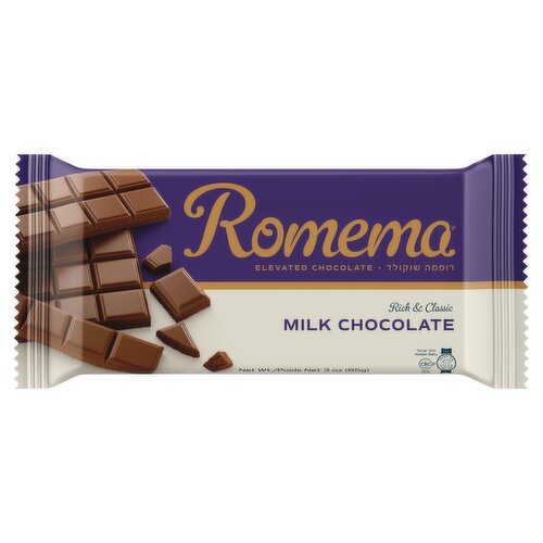 Romema Elevated Milk Chocolate, 3 oz