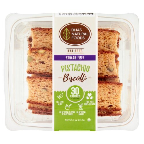 Dijas Natural Foods Pistachio Biscotti, 5 oz