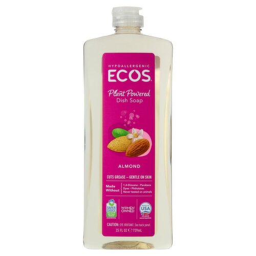 Ecos Almond Dish Soap, 25 fl oz