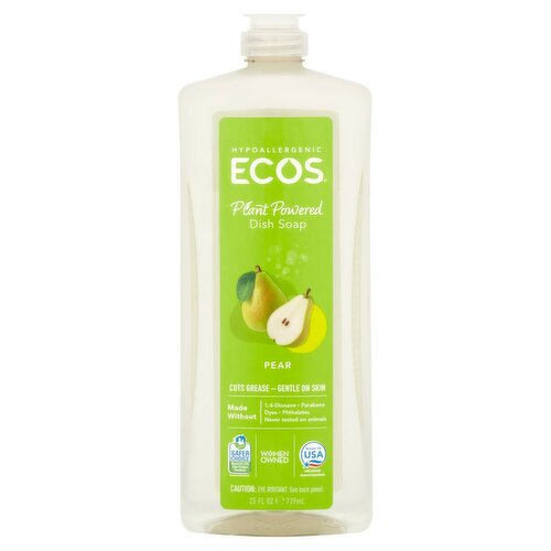 Ecos Pear Plant Powered Dish Soap, 25 fl oz