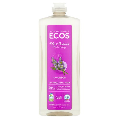 Ecos Lavender Plant Powered Dish Soap, 25 fl oz