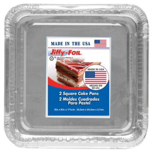 Jiffy-Foil Square Cake Pans, 2 count