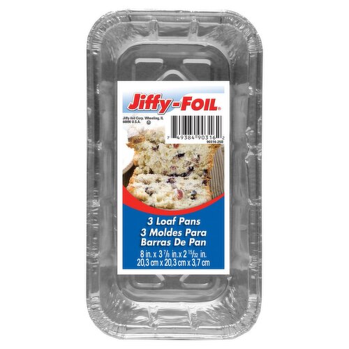 Jiffy-Foil Loaf Pans, 3 count