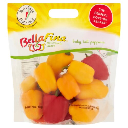 Bailey Farms BellaFina Baby Bell Peppers, 2 lbs