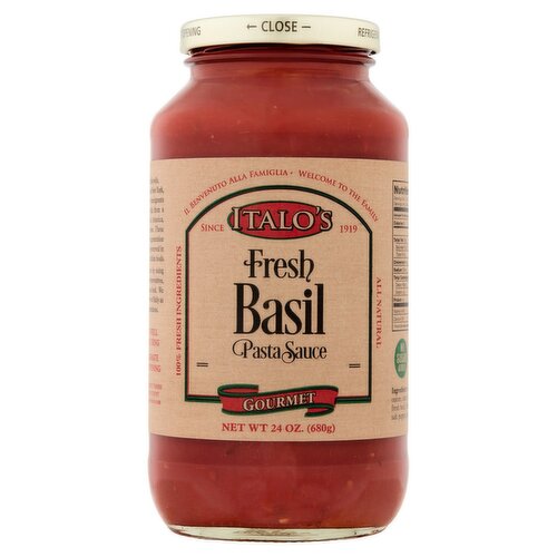 Italo's Gourmet Fresh Basil Pasta Sauce, 24 oz