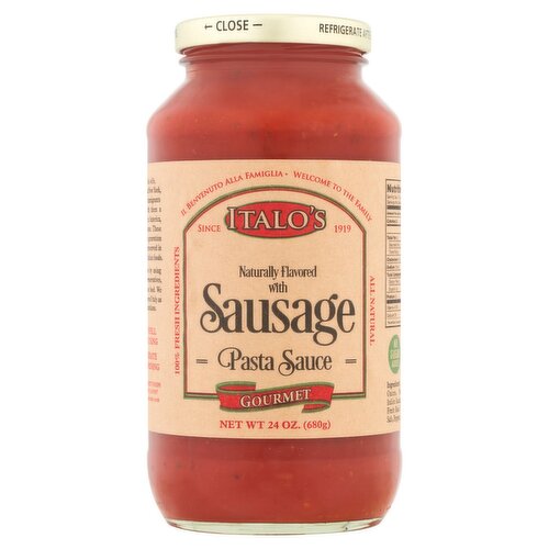 Italo's Gourmet Sausage Pasta Sauce, 24 oz