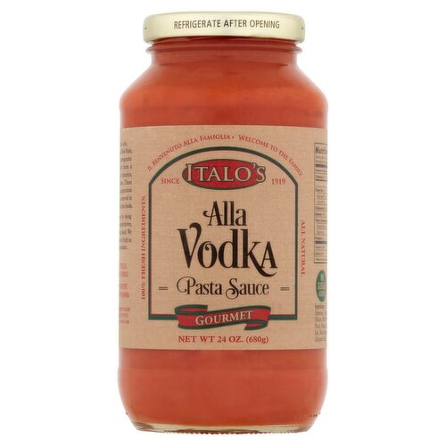 Italo's Gourmet Alla Vodka Pasta Sauce, 24 oz